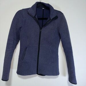 Lululemon Women's Insculpt Jacket Sz 4 Heathered Deep Indigo / Deep Indigo